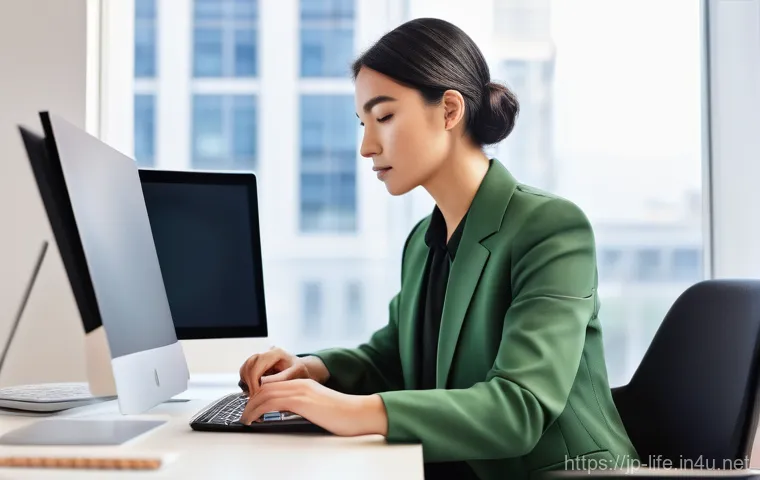 가성비 좋은 텀블러 추천 - Prompt 1: Modern Office Serenity with High-Tech Tumbler**